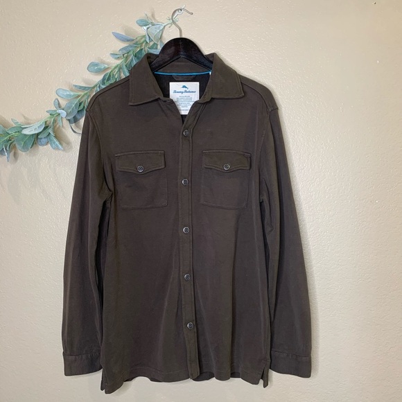 Tommy Bahama ~ Brown Button Down Long Sleeve - Picture 1 of 8